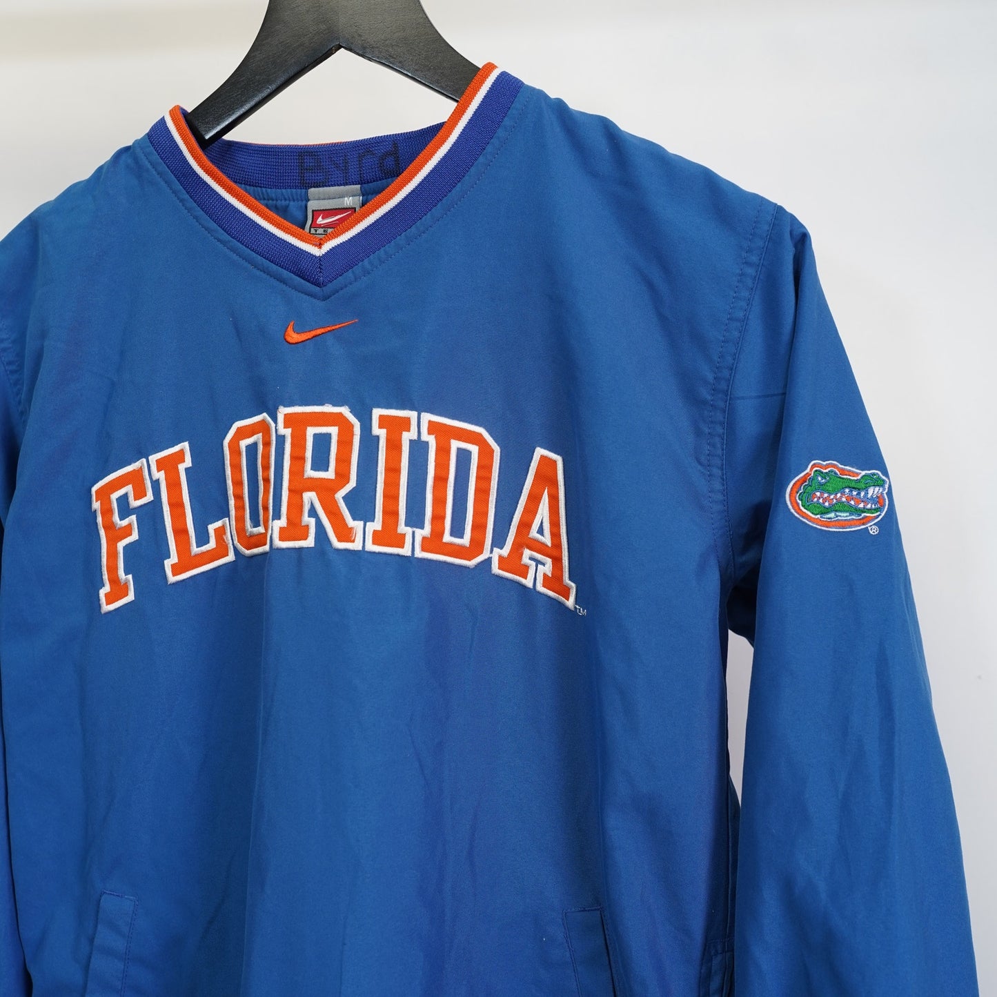 (Kids M) Vintage Florida Gators Nike Center Swoosh Pullover Windbreaker Boys M Blue