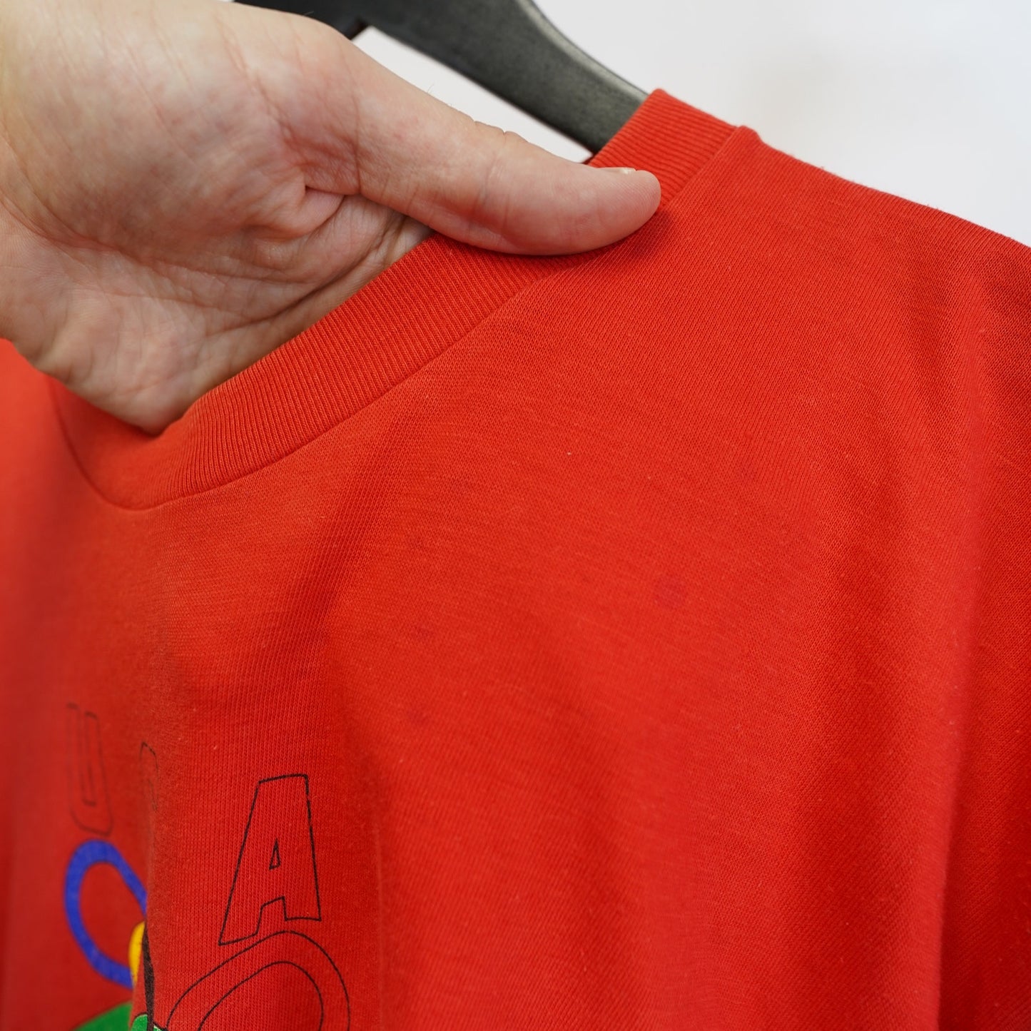 (XL) Vintage Adidas Olympic Summer Games Single Stitch T-Shirt Men's XL Basketball 90