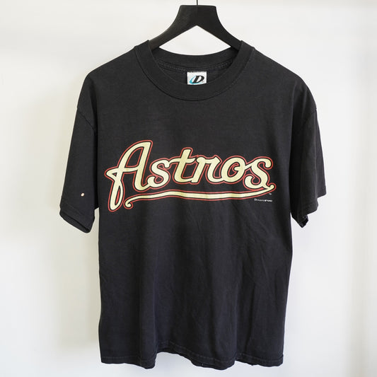 (L) Vintage Houston Astros Y2K Baseaball T-Shirt Men's L Black Dynasty 2000s Retro