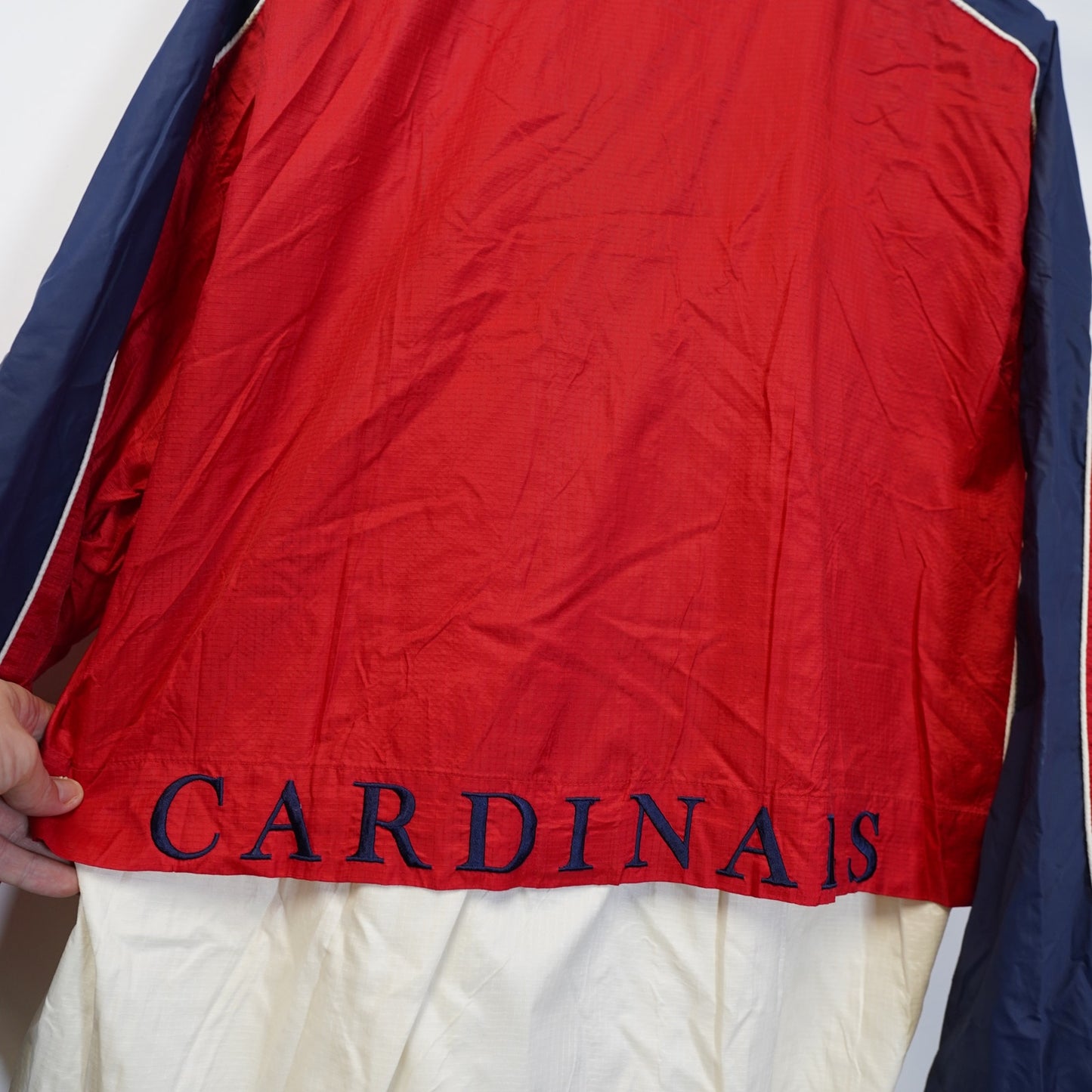 (XL) Vintage Starter St. Louis Cardinals Baseball Windbreaker Men's XL 90s Red Sewn