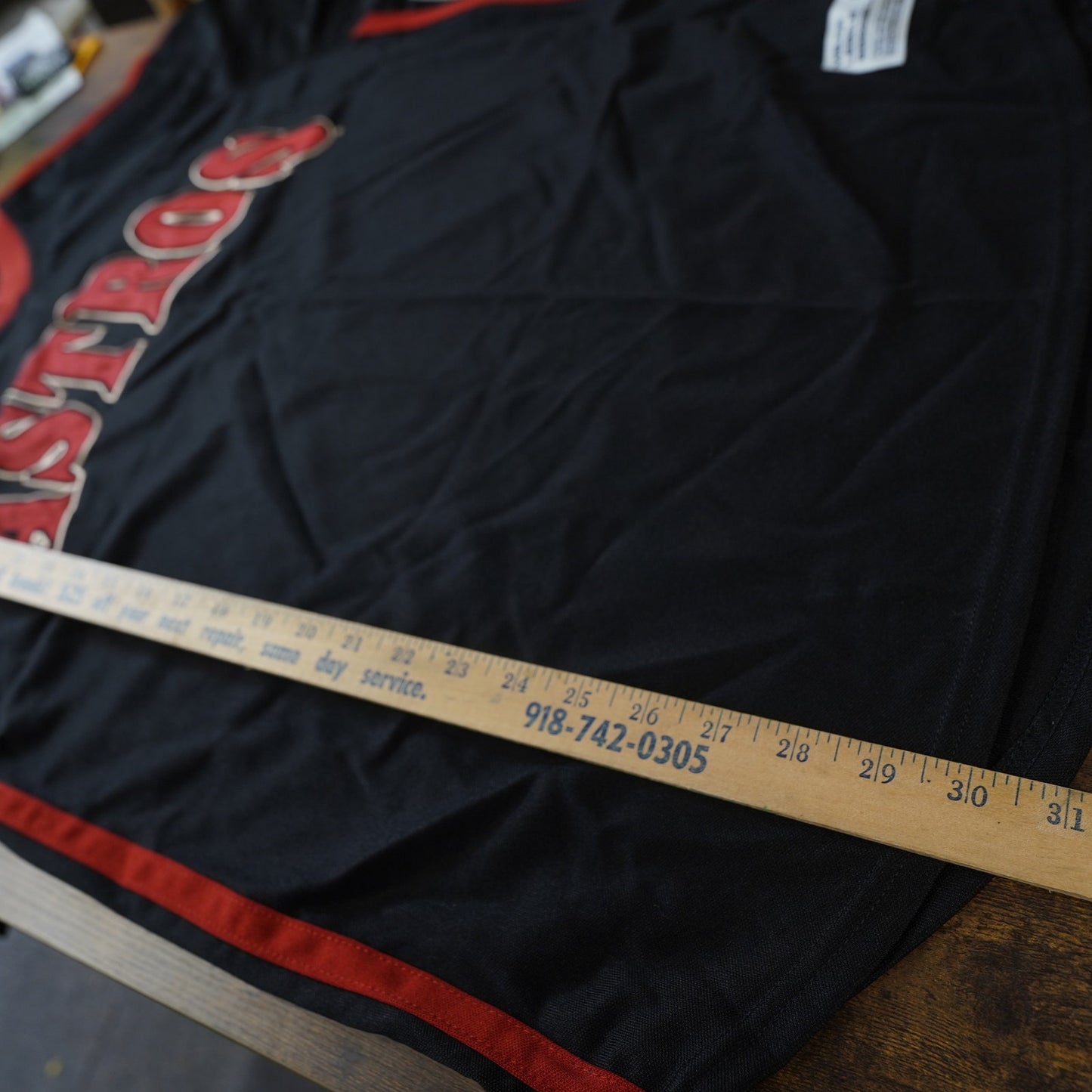 (L) Vintage 2000s Houston Astros Embroidered True Fan Jersey Men's L Black Y2K MLB