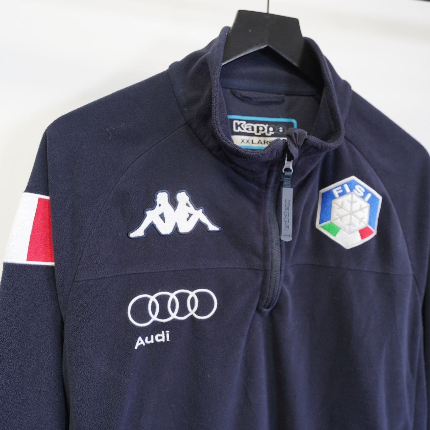 (XXL) Vintage Kappa Audi Formula 1 Racing Fleece Jacket Men's XXL Blue Stitched F1