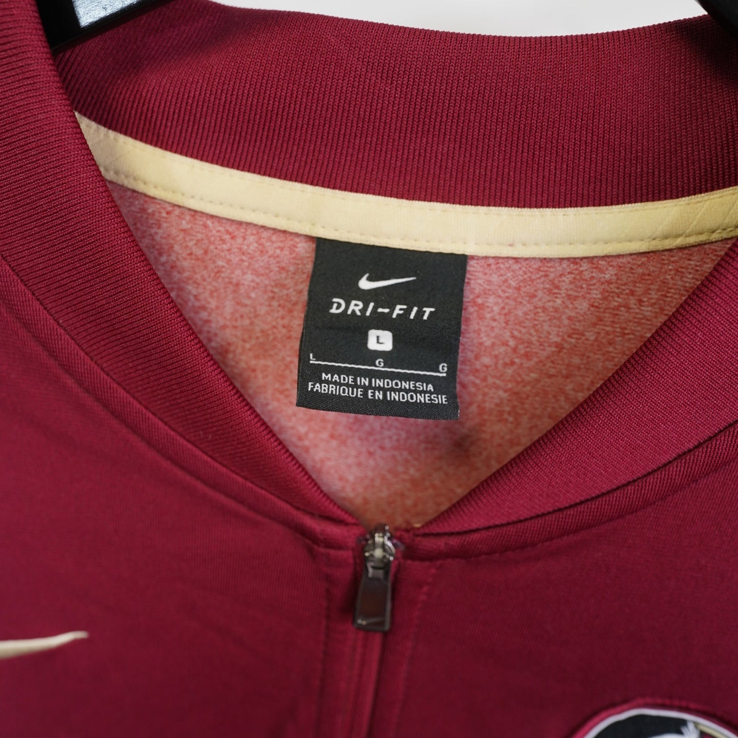 (L) Vintage Nike Florida State Seminoles Dri-Fit 1/4 Zip Pullover Men's L Red Gold