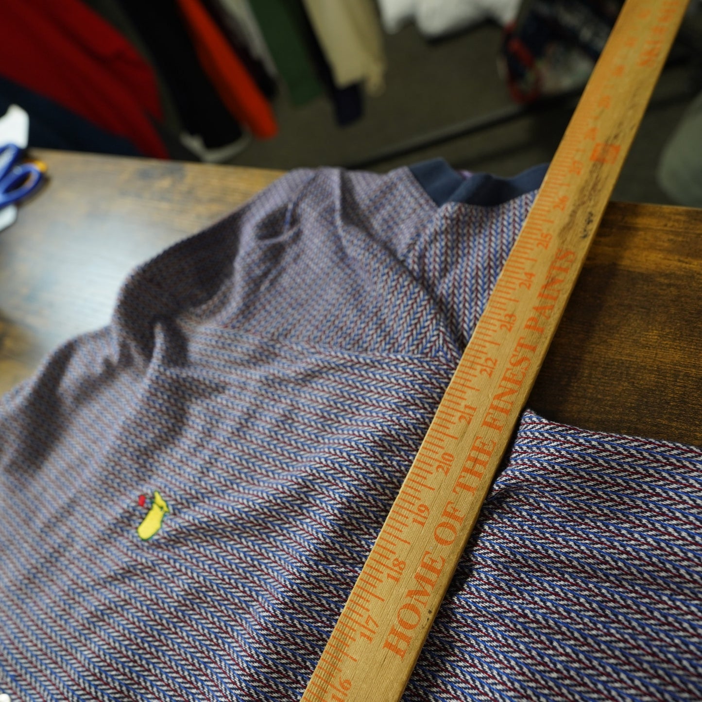 (L) Vintage The Masters Augusta National Golf Shop Polo Shirt Men's L 90s Retro Knit