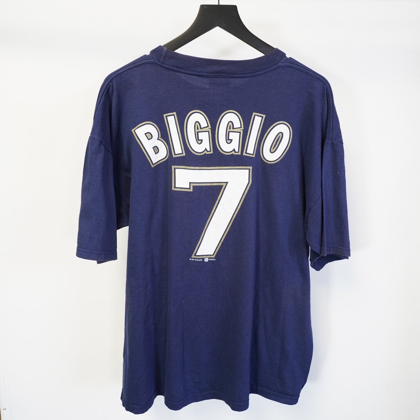 (XL) Vintage Craig Biggio Houston Astros Jersey T-Shirt Men's XL Navy Blue 90s Y2K