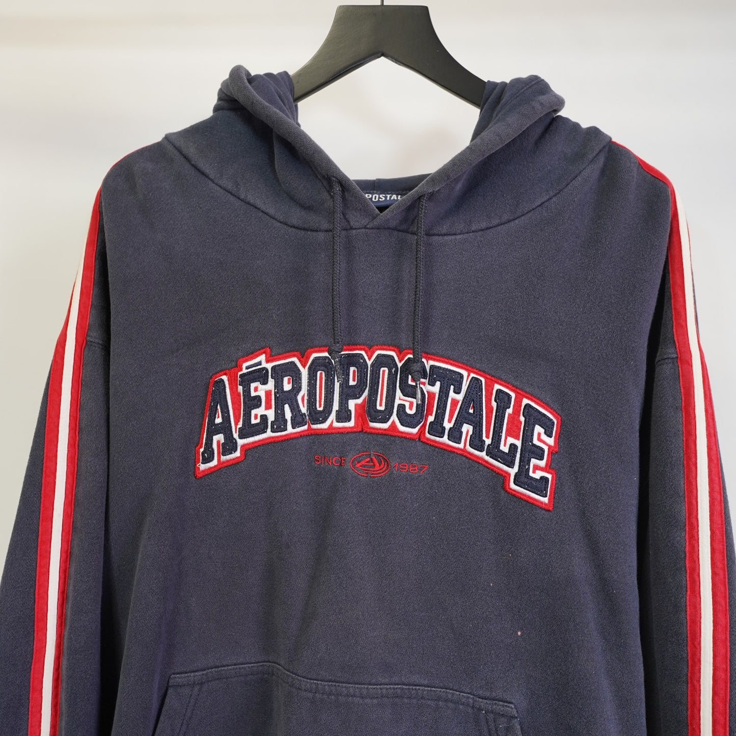 (XXL) Vintage Aeropostale Embroidered Hoodie Men's XXL Blue Y2K 2000s