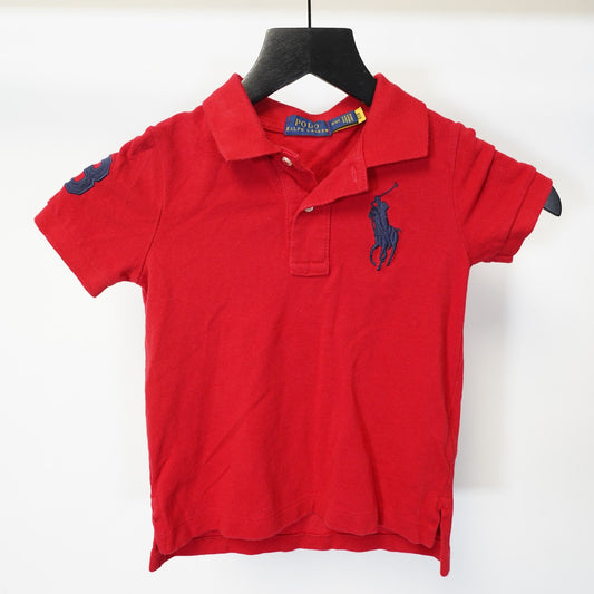 (Boys 3T) Polo Ralph Lauren Big Pony Polo Shirt Boys 3T Kids Youth Red Navy Blue Preppy