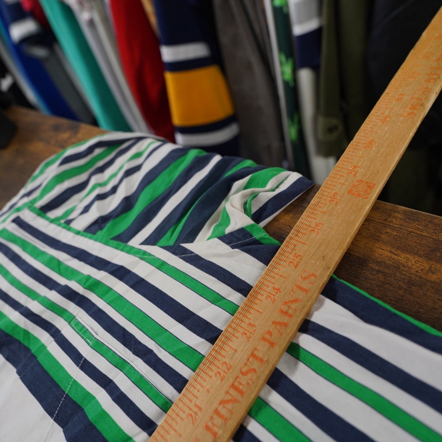 (XL) Vintage 90s Striped Tommy Hilfiger Retro Button Up Shirt Men's XL Green Blue