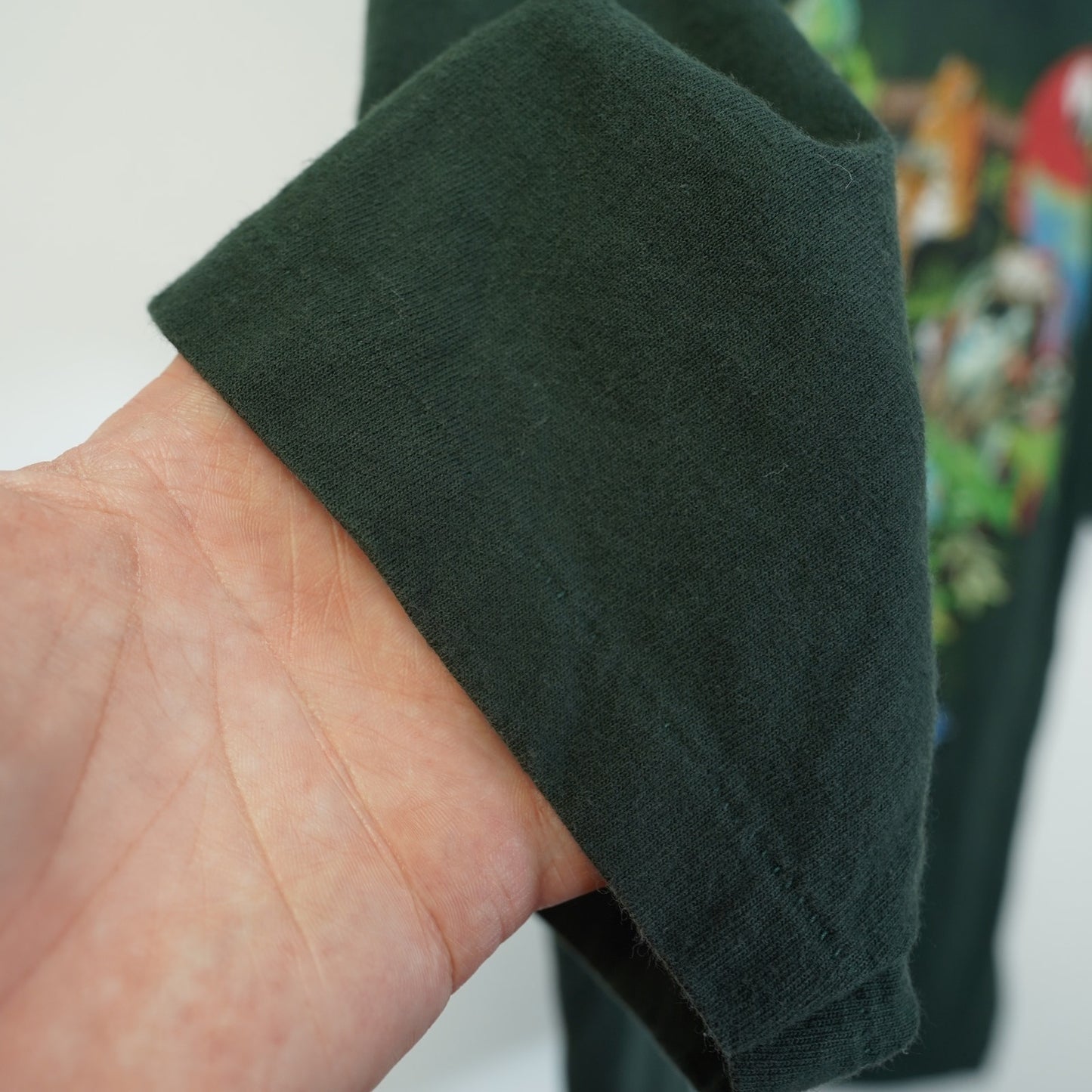 (L) Vintage Wild Cotton Rainforest Single Stitch Nature T-Shirt Men's L Green Animal