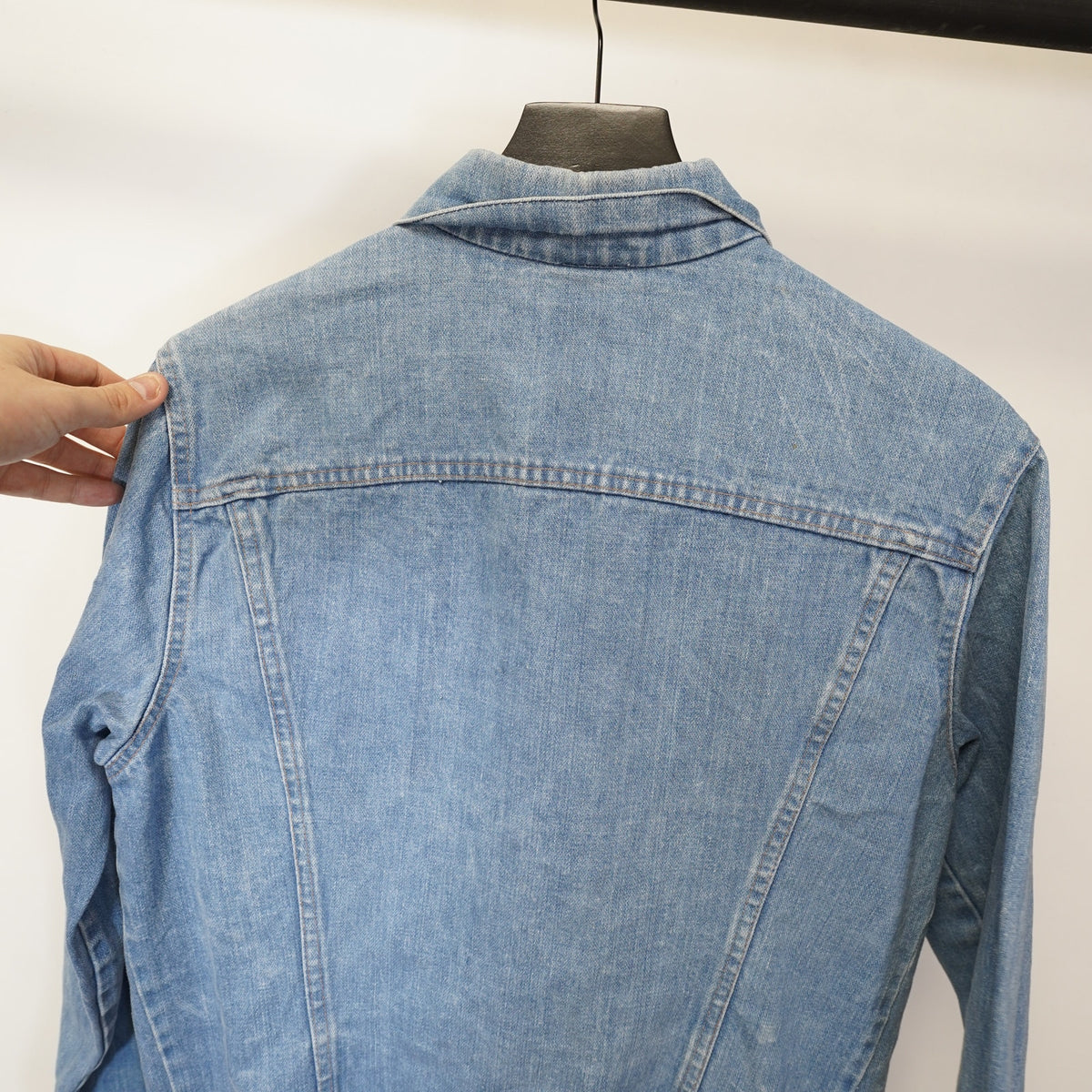 (M) True Vintage 1970s Light Wash Denim Jacket Men's M Western Indie