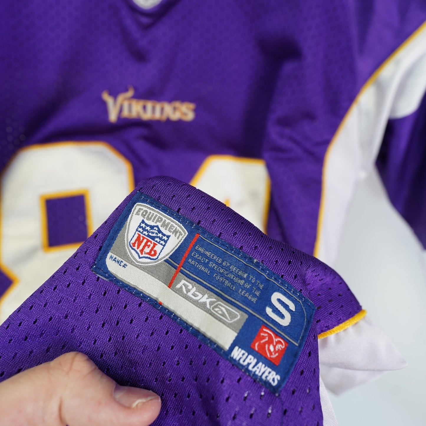 (Youth 10-12) Vintage Minnesota Vikings Randy Moss Reebok Football Jersey Youth 10-12 Purple