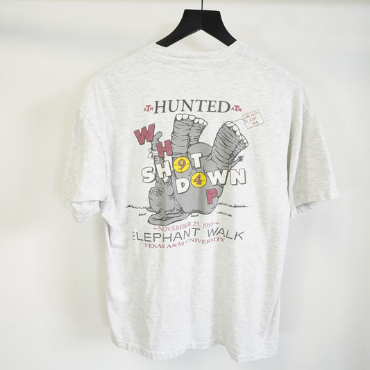 Vintage Texas A&M Aggies 90s Alabama Shoot Out Men's L Heather Gray ATM Football