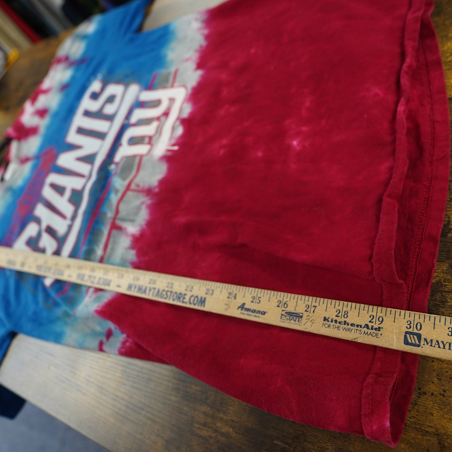 (L) Vintage New York Giants Tie Dye Team NFL T-Shirt Men's L NY Blue Y2K Football