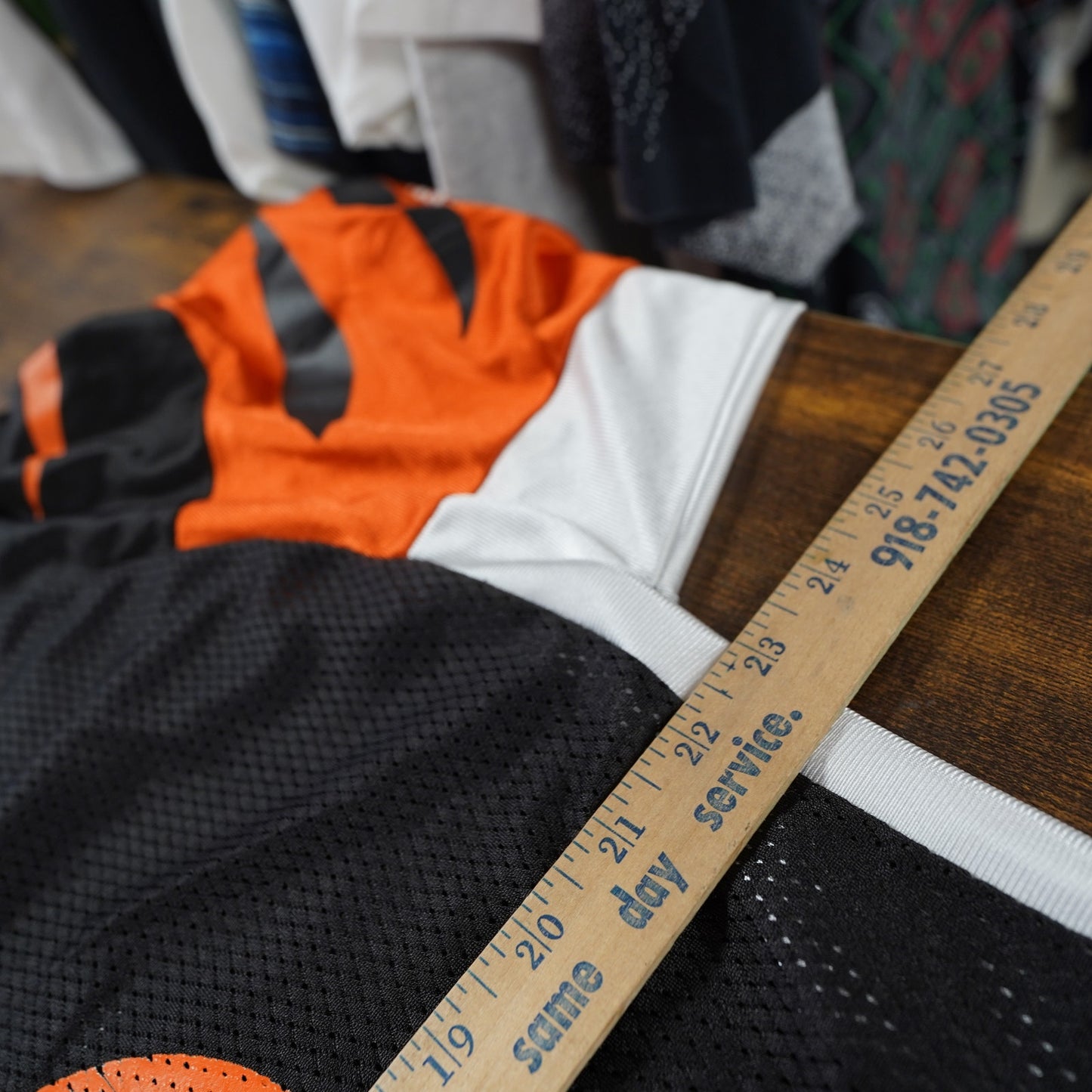 (L) Vtg Cincinnati Bengals Reebok David Pollack Football Jersey Men's L NFL Black