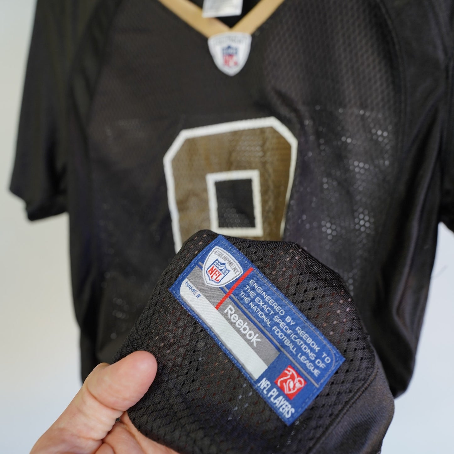 (Women's S) Vintage Drew Brees New Orleans Saints Jersey Women's S Reebok Black NFL Official