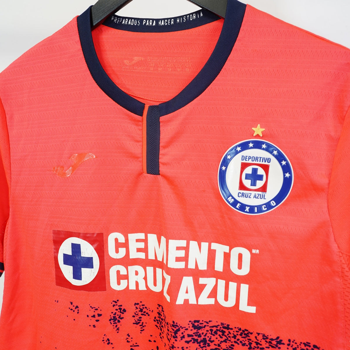 (M) Joma Cruz Azul 2021/22 Third Soccer Jersey Men's M Neon Pink Futbol Kit