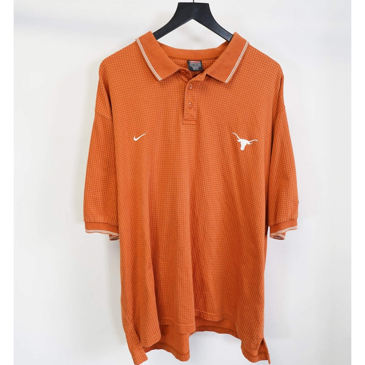 (XXL) Vintage Texas Longhorns Team Nike Polo Shirt Men's XXL Embroidered UT Orange