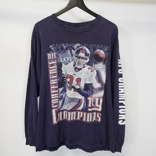 (L) New York Giants Vintage Jason Sehorn Longsleeve T-Shirt 2000s