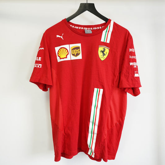 (XL) Puma Scuderia Ferrari 2020 Formula One Racing Team T-Shirt Men's XL F1 Red