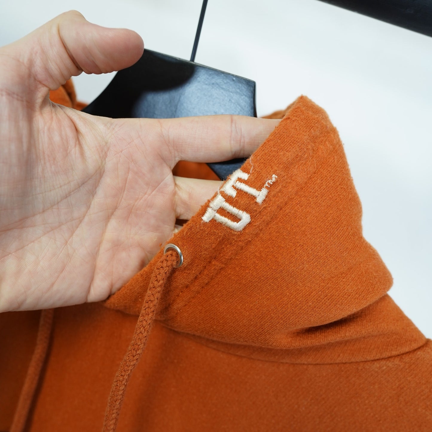 (XXL) Vintage Texas Longhorns Embroidered OVB Hoodie Men's XXL Burnt Orange Sewn