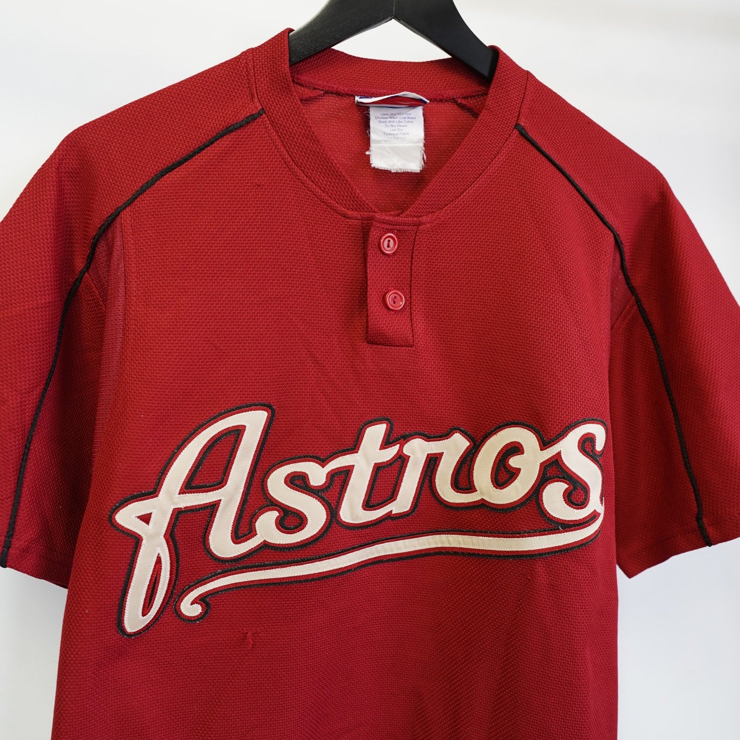 (M/L) Vintage Houston Astros Embroidered Majestic Baseball Jersey Y2K Men's M/L Red