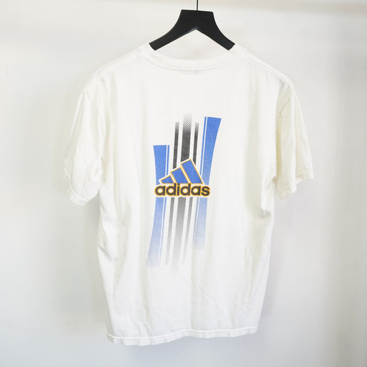 (M) Vintage Adidas Sportswear Y2K T-Shirt Men's M White Retro 2000s 3 Stripe