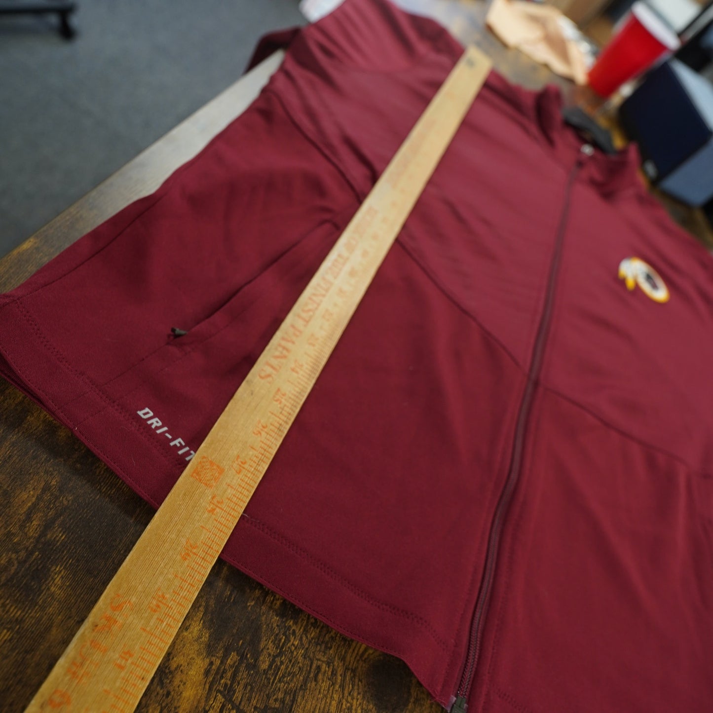 (XL) Nike Washington Redskins Full Zip Sideline Track Jacket Men's XL Commanders Red