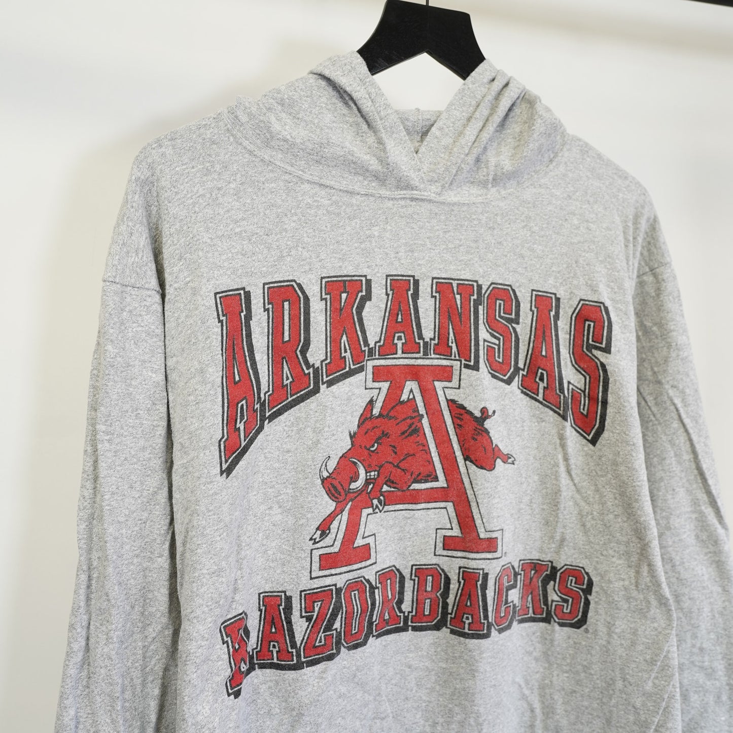 (XL) Vintage Arkansas Razorbacks MV Sport 90s Light Hoodie Gray USA Made