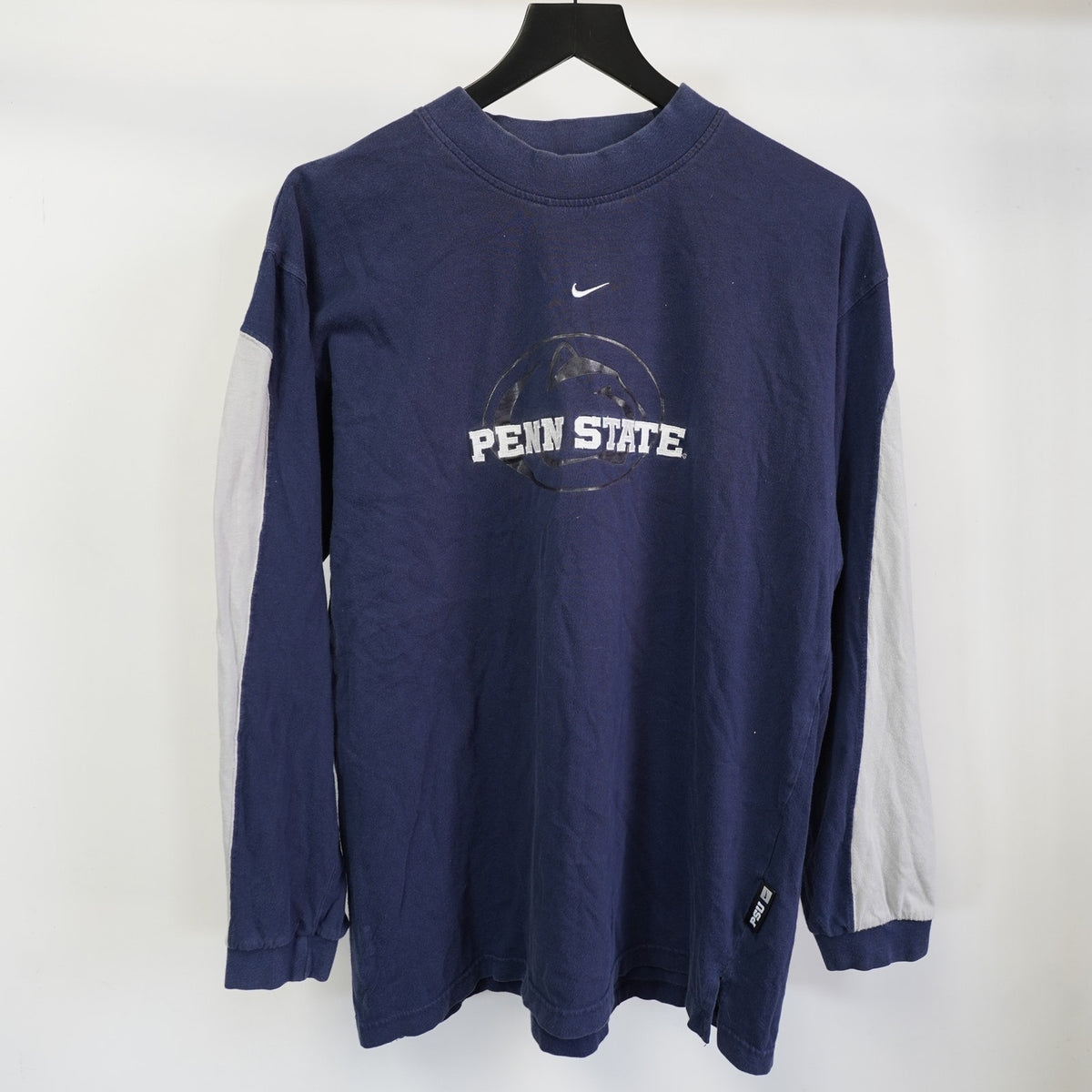(L) Vintage Penn State Nittany Lions Nike Center Swoosh Y2K T-Shirt Men's L Blue