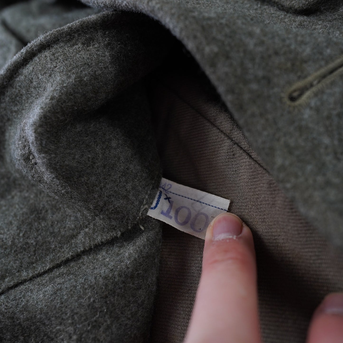 (M Sz. 40) True Vintage 40s Swedish Military Wool Army Officer Jacket Soderbergs Sz. 40 R