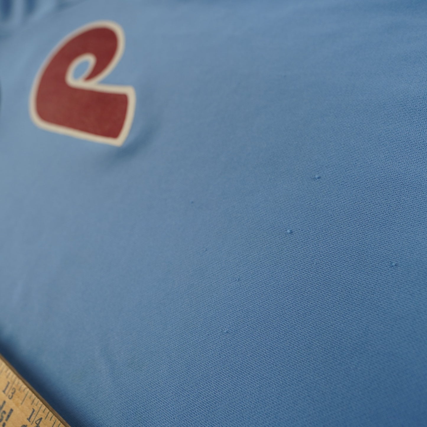 (XS) True Vintage Philadelphia Phillies Baseball Jersey Men's XS Light Blue MLB 80s