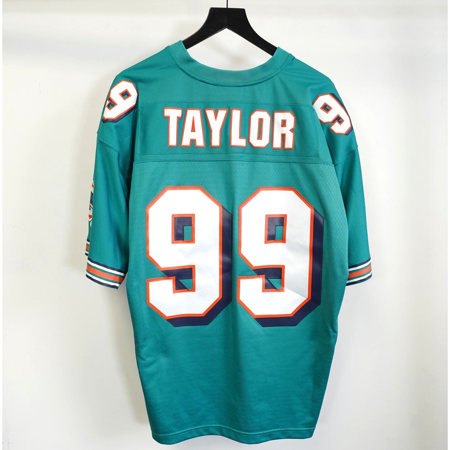 (XL) Miami Dolphins Jason Taylor #99 Mitchell & Ness Football Jersey Men's XL Sewn