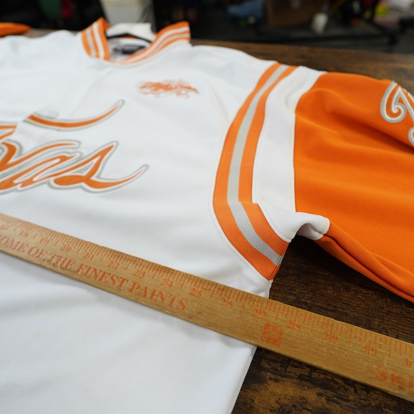 (XXL) Vintage Fubu Texas City Series Warm Up Jacket Men's XXL Sewn White Orange Y2K