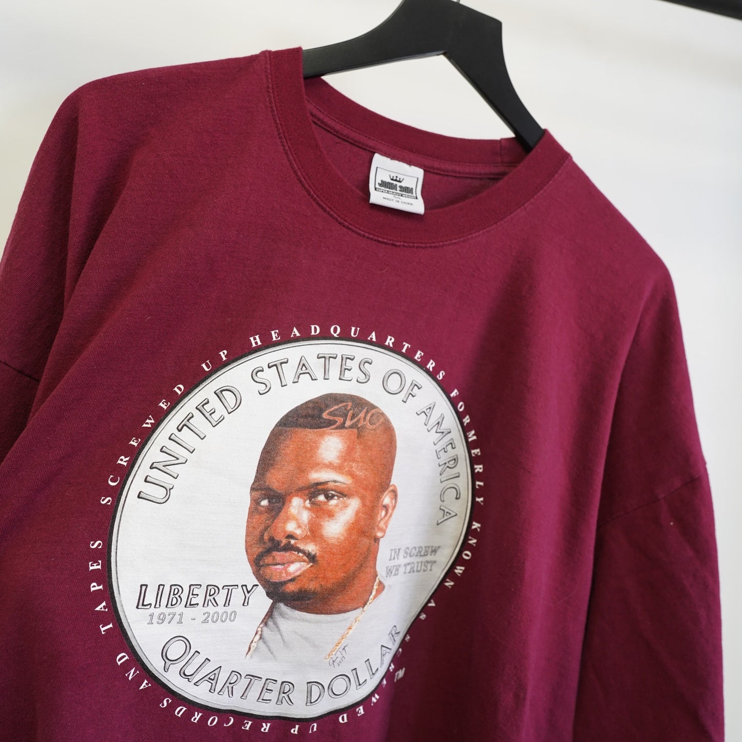 (5XL) Vintage DJ Screw SUC Screwed Up Click 90s Rap Hip Hop T-Shirt Mens 5XL Red