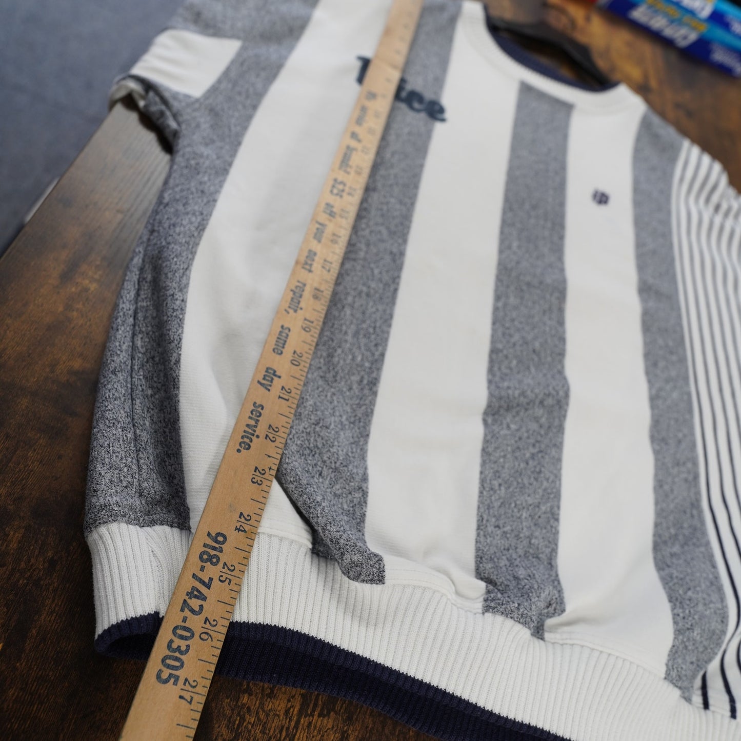 (L) Vintage Rice University Owls Prince Tennis Sweatshirt Men's L 90s Striped READ