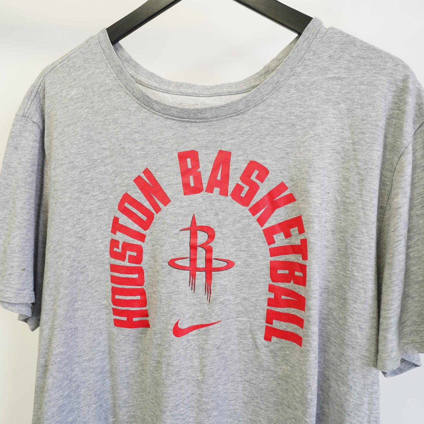 (XXL) Nike Houston Rockets Basketball T-Shirt Men's XXL Dri-Fit Gray Red NBA
