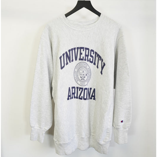 (XL) Vintage University of Arizona Champion Reverse Weave Sweatshirt Men's XL Gray