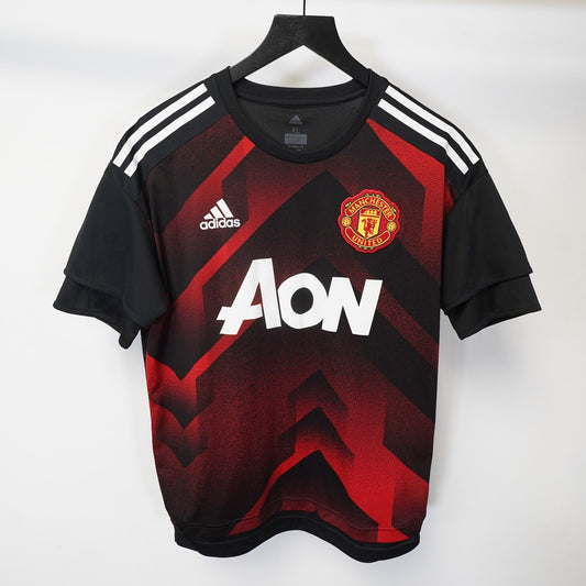 (M) Adidas Manchester United 2017–2018 Pre-Match Jersey Men's M Red Black