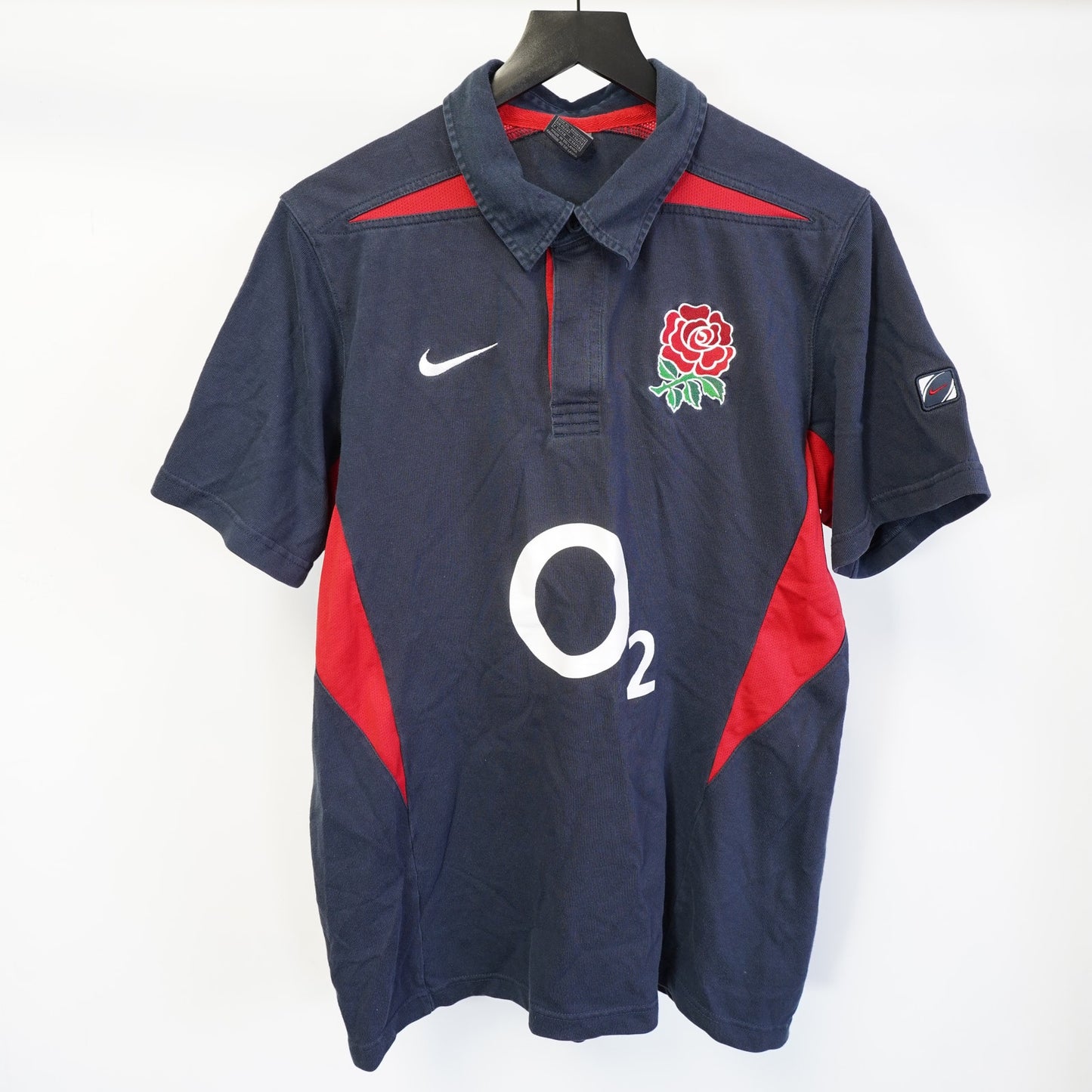 (XL) Vintage Nike England Rugby Union Home Polo Shirt 2004/2005 Jersey Men's XL Y2K