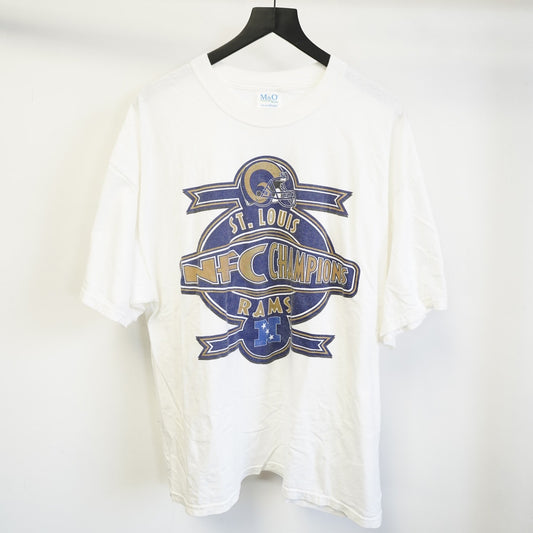 (XXL) Vintage St. Louis LA Rams NFC Champs T-Shirt Men's XXL White 2000s Retro NFL