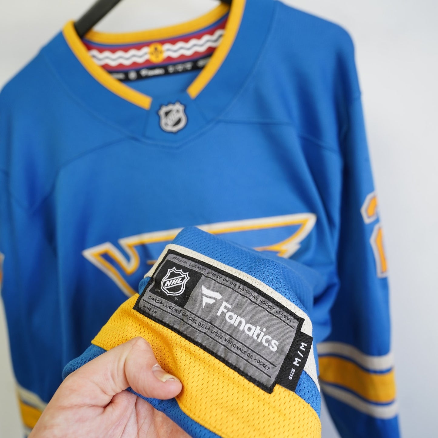 (M) St. Louis Blues Stitched Alex Pietrangelo Hockey Jersey Men's M Blue Fanatics