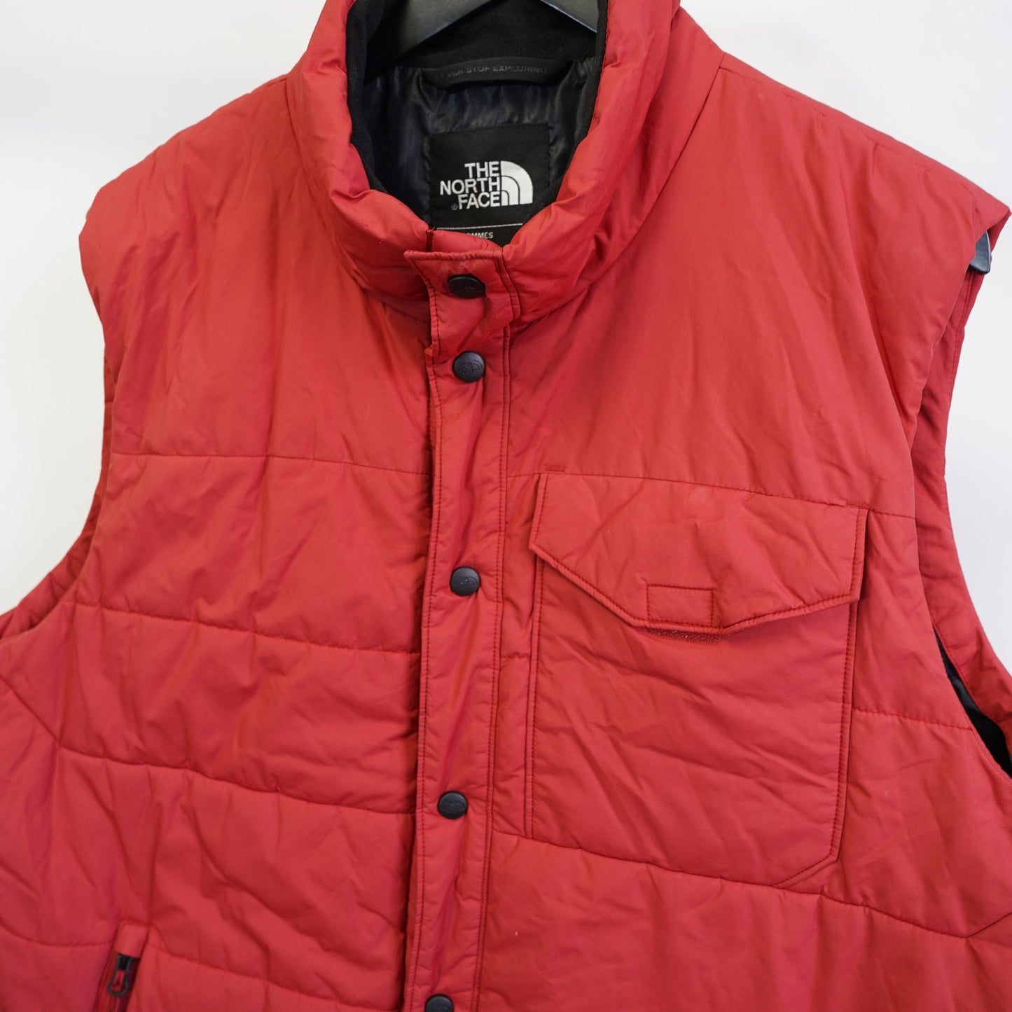(XL) The North Face Patricks Point Quilted Vest Men's XL Red Gorpcore Hiking Outdoors