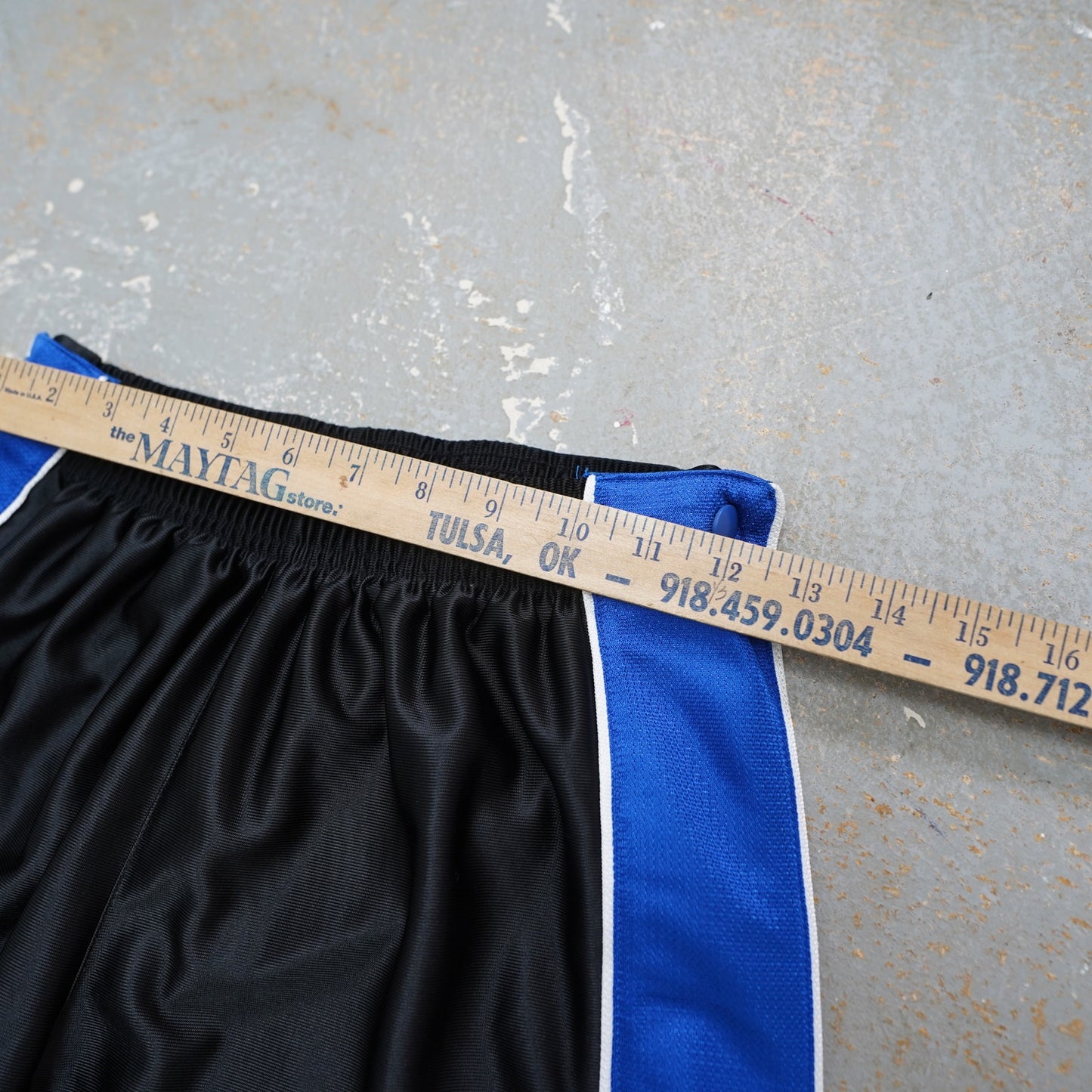(Youth L) Nike Side Snap Track Pants Vintage Y2K Women's S Youth L Black Blue Retro 2000s
