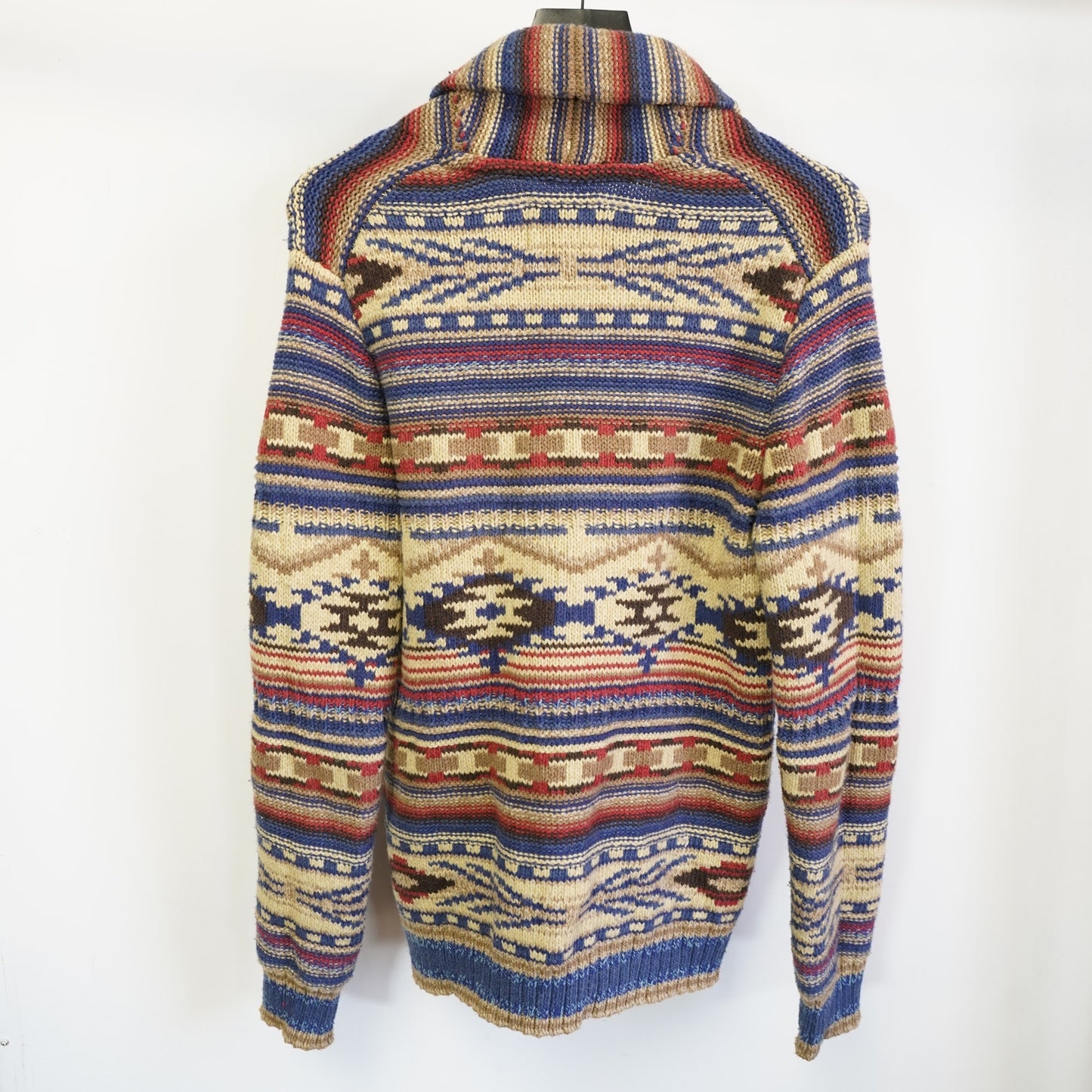 (S) American Eagle Southwestern Aztec Knit Cardigan Sweater Men's S Cowboy