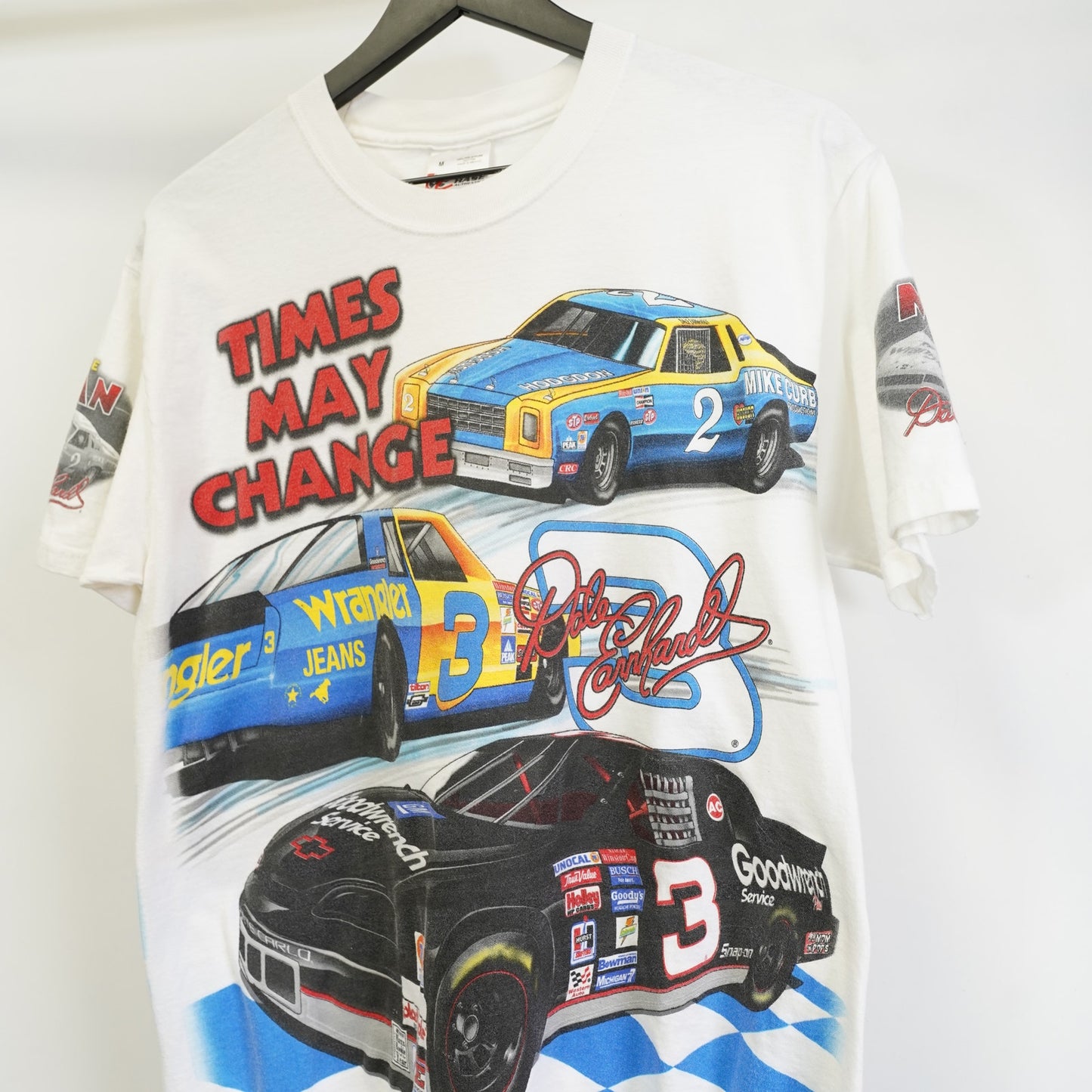 (M) Vintage Dale Earnhardt Sr. Nascar T-Shirt Men's M Chase Authentic White Racing