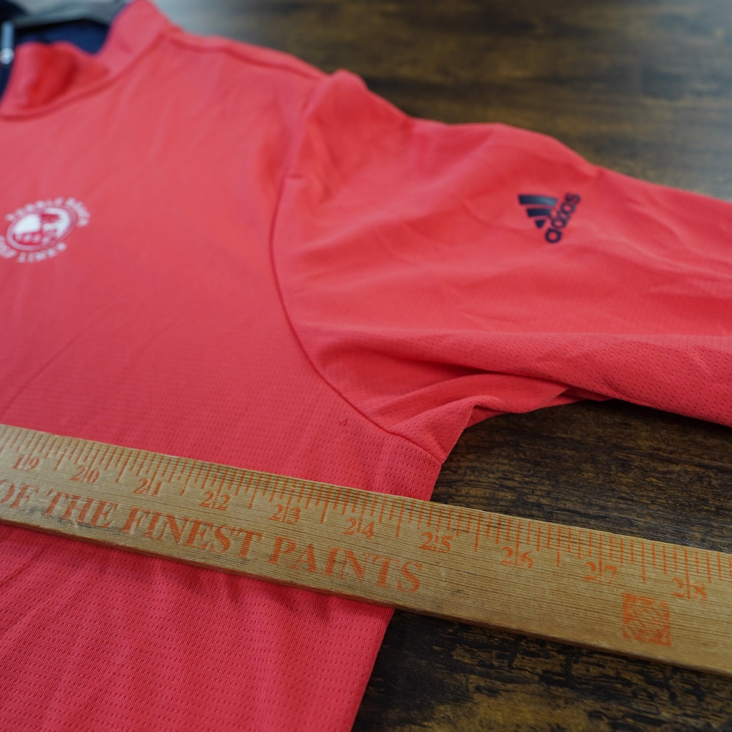 (XL) Adidas Pebble Beach Golf Links 1/4 Zip Pullover Men's XL Orange Pink Embroidered