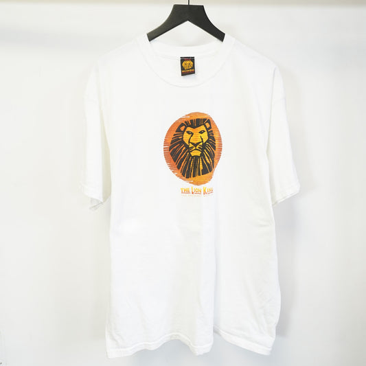 (XL) Disney The Lion King Broadway Show 2000s Promo Play T-Shirt Men's XL White Vtg