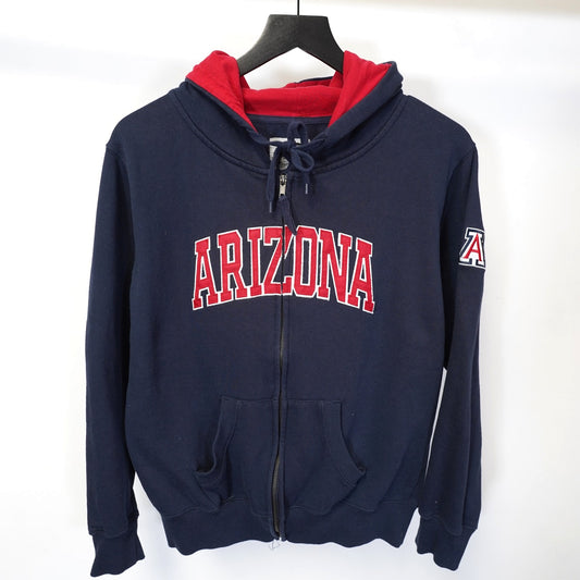 (L) Arizona Wildcats Embroidered Hoodie Men's L Blue Red Stadium Athletics
