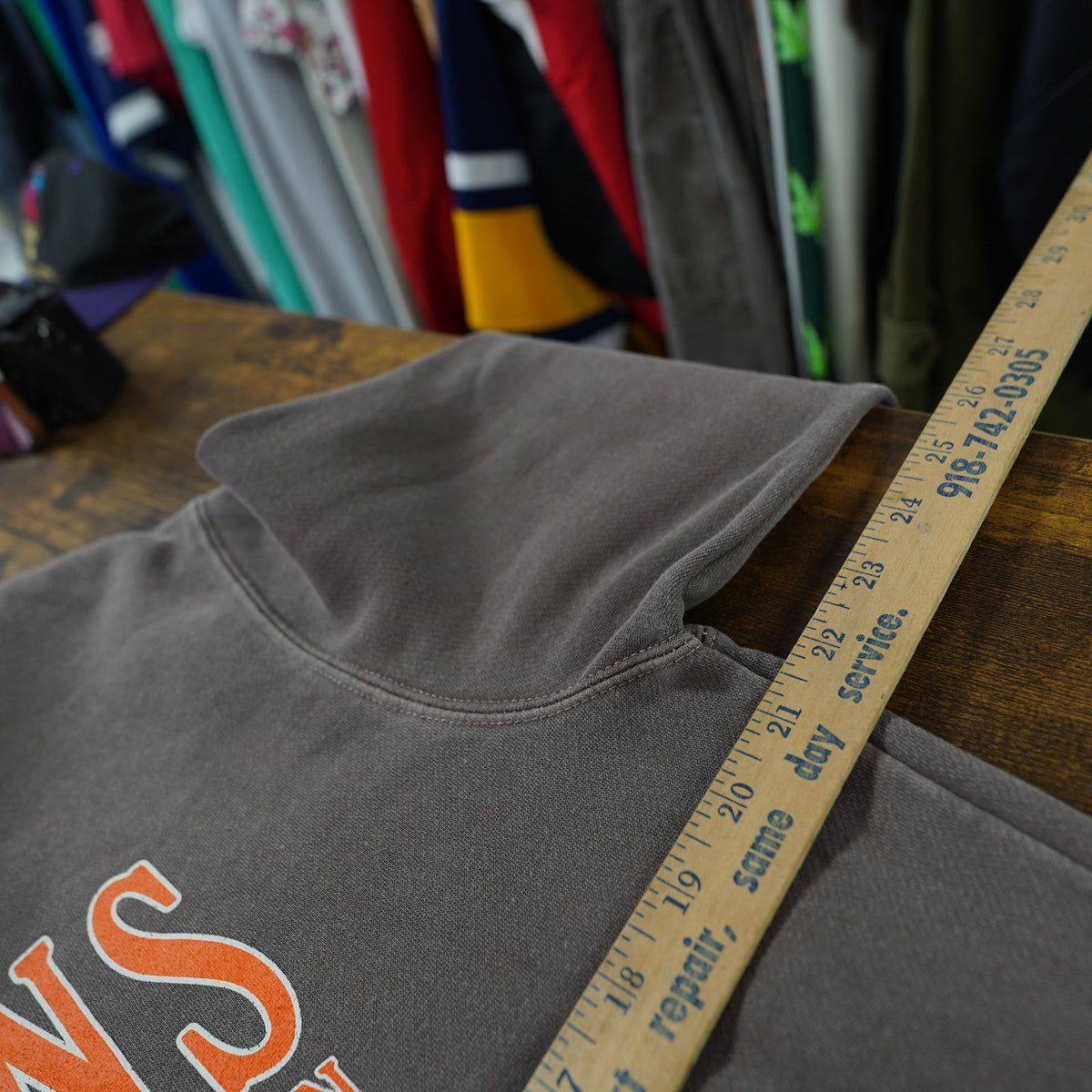 (L) Vintage Bowling Green Falcons Pullover Hoodie Men's L Brown Orange Retro