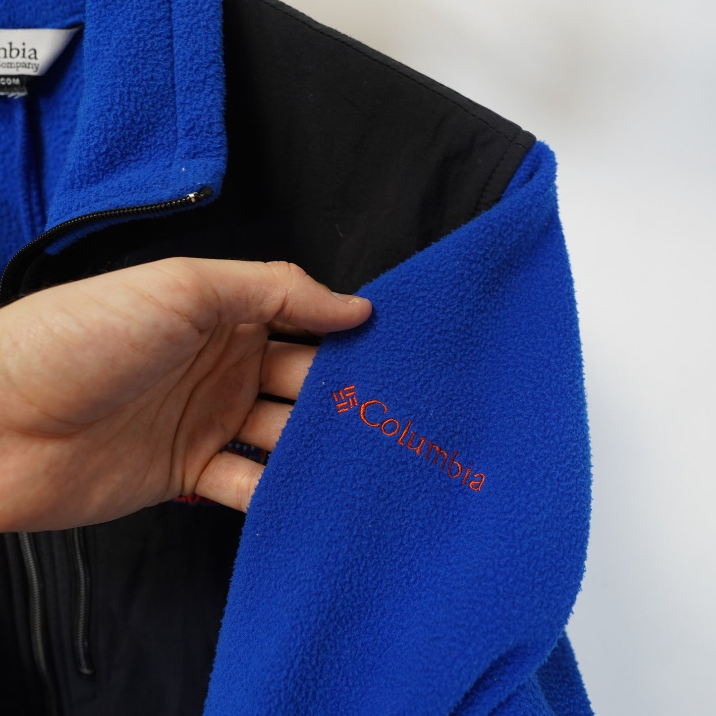 (S) University of Florida Gators Columbia Fleece Full Zip Jacket Men's S Sewn Blue